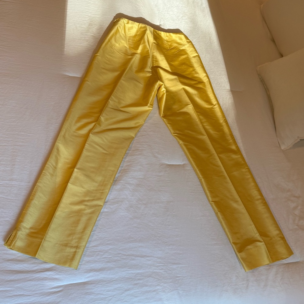 Ralph Lauren Yellow Wide-Leg Pants